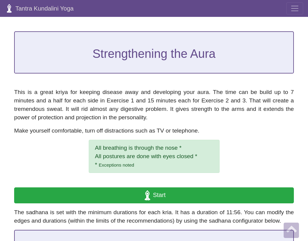 Strengthening the Aura